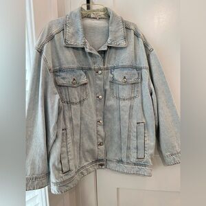 We Wore What oversized denim jacket